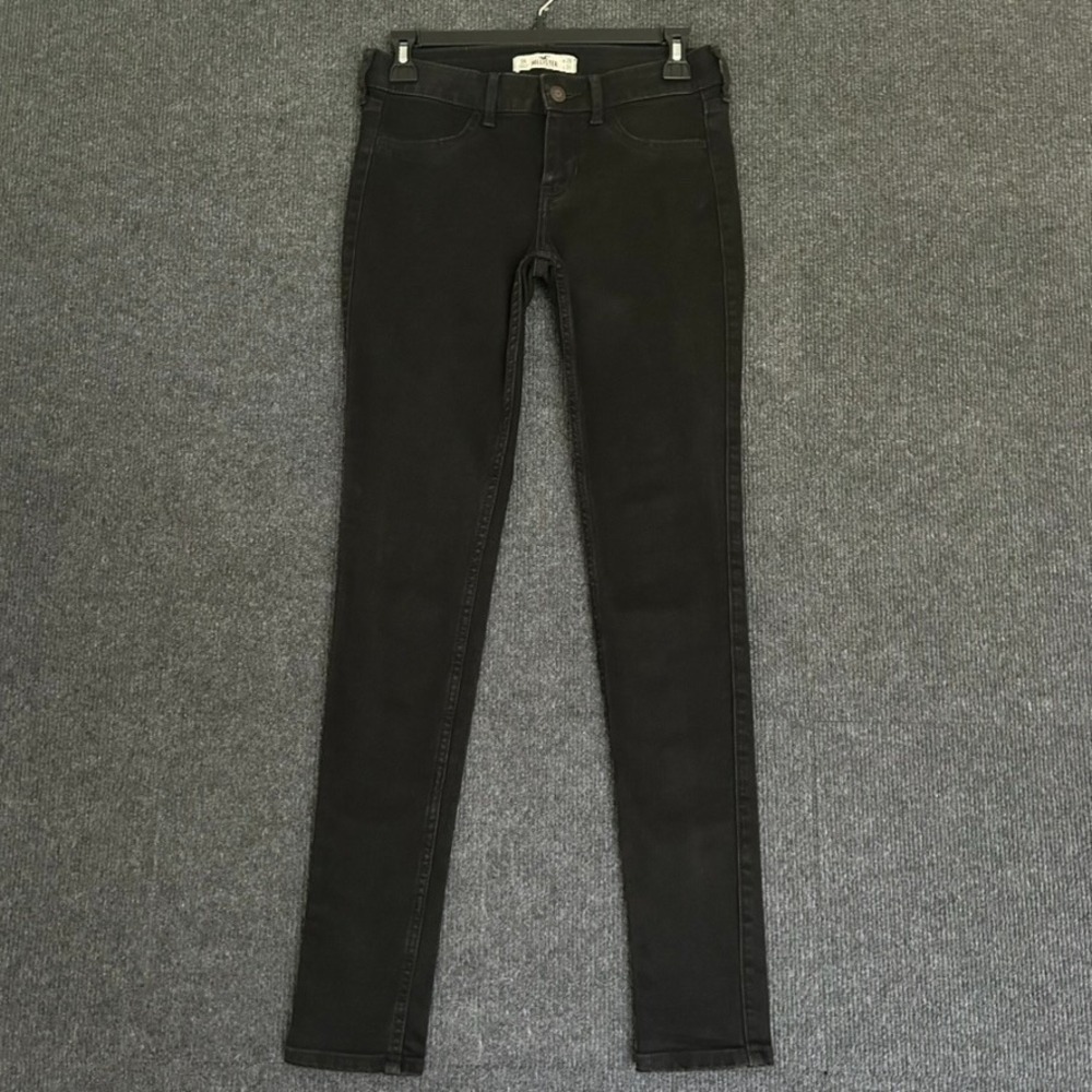 Hollister California Women's Size 3R Skinny Jeans Black Goth Streetwear Grunge